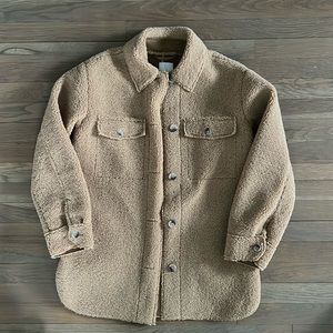 100% Authentic Joie Women’s Teddy Over-shirt Shacket Size Small